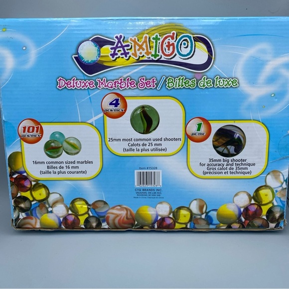 Amigo Deluxe Marble Set 106 Total NEW - Picture 2 of 8